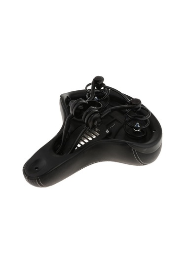 Homyl Çift Yaylı Süspansiyonlu Şok Emici Deri Bisiklet Siyah