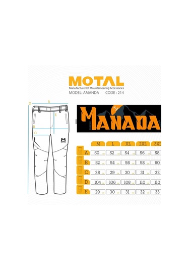 Motal Erkek Pantolon Siyah