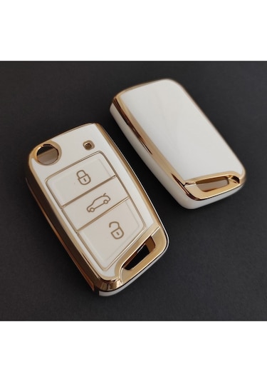 Volkswagen T-roc Taigo T-cross Polo Uyumlu Golf Uyumlu Nano Anahtar Kılıfı