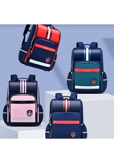 Honeybeeshop Kraliyet Mavisi Hafif Omurga Koruyucu Gencler Sirt Cantasi Ayarlanabilir Askili Coklu Bolmeli Dayanikli Polyester Astarli Okul Kolej Seyahat Kraliyet Mavisi