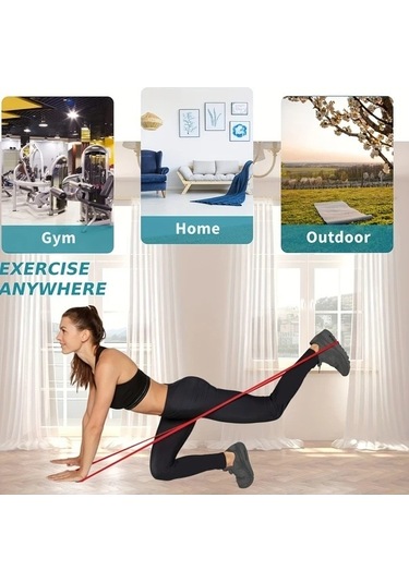 Pazly 4 Adet Üst Üste Yerleştirilebilir Gerilim Direnç Bantı Orta Seviye Tpe Fitness Kas Antrenmanı Altın Renk Ev Spor Salonu İçin Altın