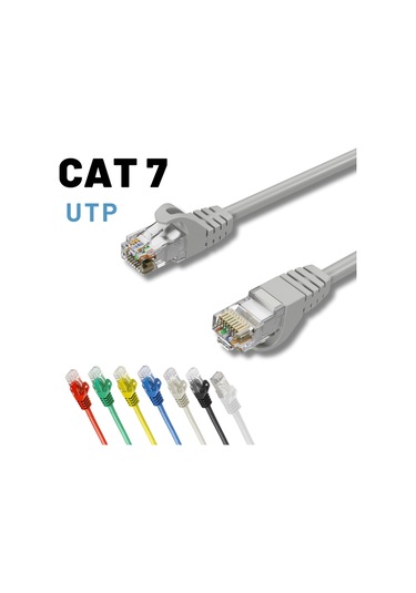 Irenıs Gri 2 Metre Cat7 Utp Ethernet Network İnternet Lan Ağ Kablosu