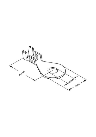 Skn 10-10 Yuvarlak Tip Izolesiz Kablo Ucu - Seçenekli Ürün