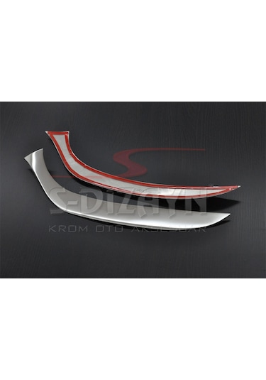 S-Dizayn Renault Clio 4  HB Krom Far Alt Çıtası 2012-2016