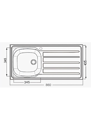 Artenova Tezgaha Sıfır Keten Dokulu K-T 86 x 43.5 Sag Eviye
