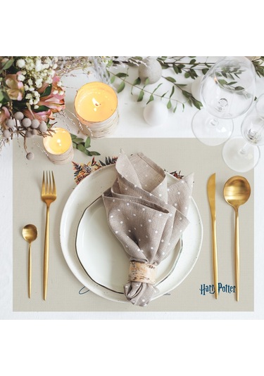 Adawall Home Hogwarts Kumaş Amerikan Servis 4'lü Set Çok Renkli