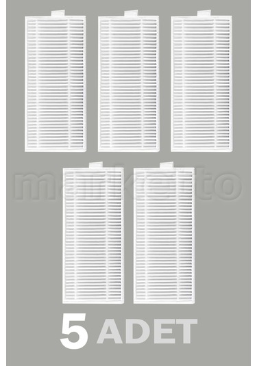 Philips Homerun 2000 Serisi Xu2000 Uyumlu Robot Süpürge Hepa Filtresi 5 Adet