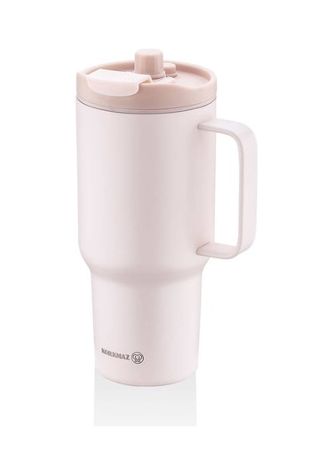 Korkmaz A5577-1 Freedom 1 Litre Pudra Pembe Pipetli Bardak Termos Pembe