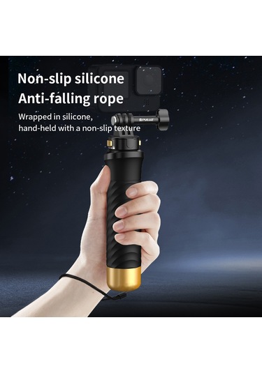 Puluz Hızlı Açılan Yüzer Saplı El Tutamağı Siyah