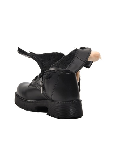 Siyah İçi Kürklü Kız Çocuk Bot Pegasi F Siyah