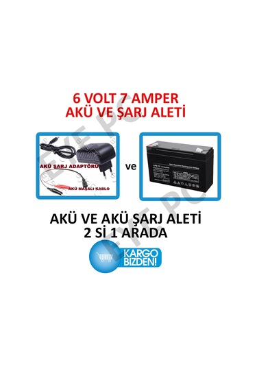 Pilsan Çocuk Akülü Oyuncaklar Uyumlu 6 Volt 7A Akü Şarj Adaptör