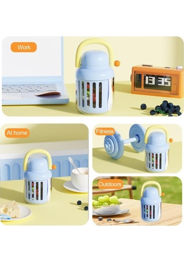 Meyve Salatası Saklama Kabı 18.6 Oz Bpa İçermeyen Sebze Hava Geçirmez Kaplar Sızdırmaz Meyve Sarı