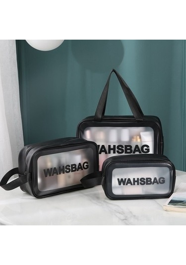 Unimarket Qisem Taşınabilir Pvc Su Geçirmez Kozmetik Çantası - Seyahat Makyaj Çantası Zmfeg1