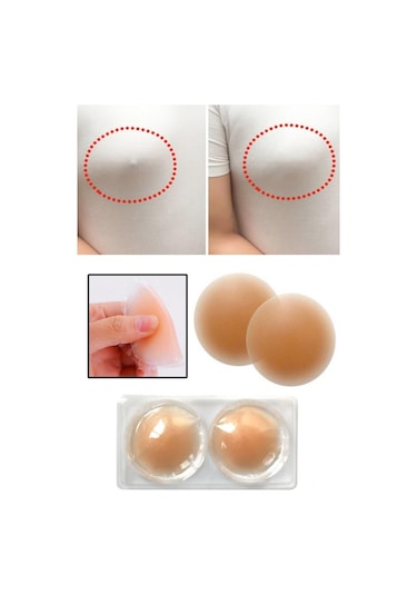 Egonex Göğüs Ucu Gizleyen Şeffaf Silikon Ped Nipple Silicone