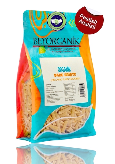 Organik Sade Erişte 360gr