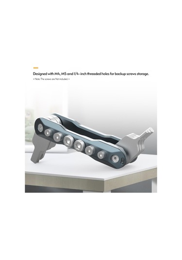 Reedark 6 Fonksiyonlu Katlanabilir Tornavida Ve Altıgen Anahtar Takımı - Taşınabilir Çok Amaçlı Alet Seti