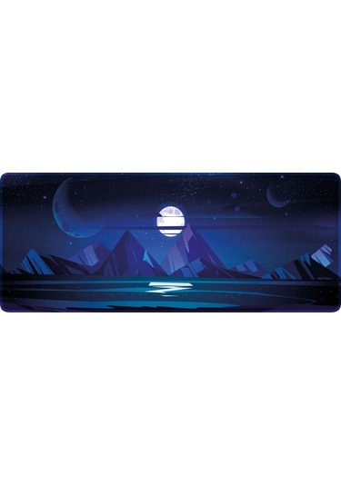 HELİXSUN Mouse Pad Büyük Boy Gaming Oyuncu Xl 70x30 Cm Moonlight