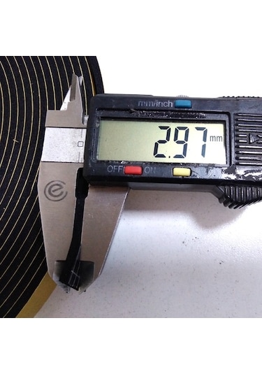 Contacall Kapı Pencere Bandı Yapışkan Kapı Pencere Süngeri Eva 3Mmx15Mm 10 M Siyah