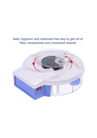Elmpaly Usb Şarjlı Sinek Yakalama Cihazı - Sessiz Böcek Kovucu Beyaz Beyaz