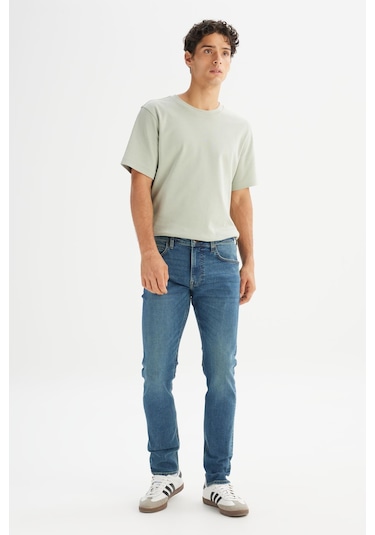 Luke Denim Pantolon Midblue Çok Renkli