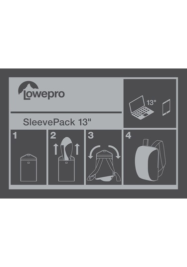Lowepro Sleevepack 13 Packable Laptop Sleeve (Blue/Gray)