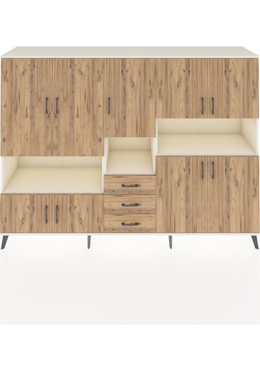 Hyperion Dolap 13 Raflı 3 Çekmeceli 9 Kapaklı 220x44x163 Aytaşı-ç Aytaşı-çam