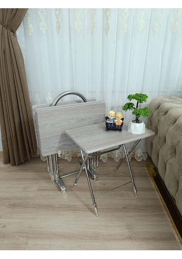 Çanta Zigon Sehpa,4'lü Sehpa, Zigon Sehpası, Mdf Mebran - Cordoba
