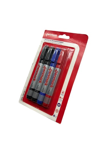 Permanent Marker Yuvarlak Uç 4 Lu Vakumlu Blister 8683181701823 Hs-405-pk 04 709713