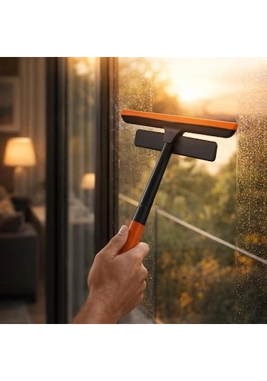 Vexor 360 Derece Oynar Çift Başlıklı Çekçek Cam Temizleme Aparatı