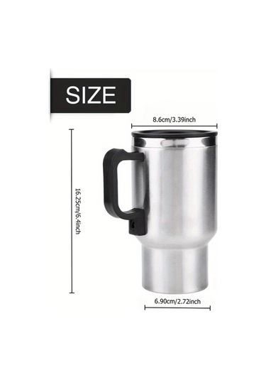 Dashanshop 1 Adet 450ml Paslanmaz Çelik Seyahat Bardağı Isıtıcılı Termos