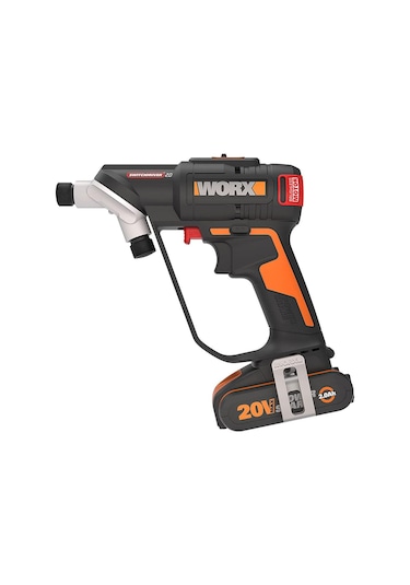 WORX WX177 20V 2.0Ah Li-ion Döner Kafa ve Çift Mandrenli Profesyonel Kömürsüz Şarjlı Matkap + 6 Parça Uç