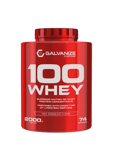 Galvanize Chrome 100 Whey Protein Tozu 2000 Gr Sütlü Çikolata 74 Servis