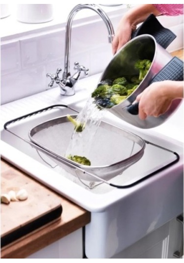 Periboia Paslanmaz Çelik Teleskopik Süzgeç Karışık Renkli