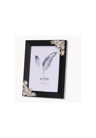 Selim Dekor Rosengard 13x18 Çerçeve Siyah-gümüş