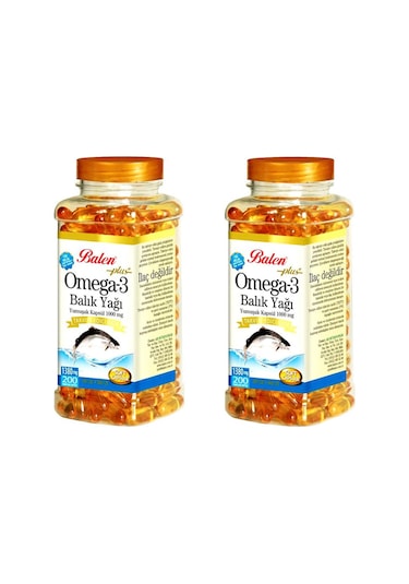Balen Omega 3 Balık Yağı 1380 Mg 200 Kapsül 2 Adet