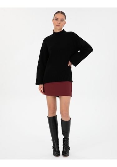 Pierre Cardin Kadın Siyah Kazak /triko 50310958-vr046 Siyah