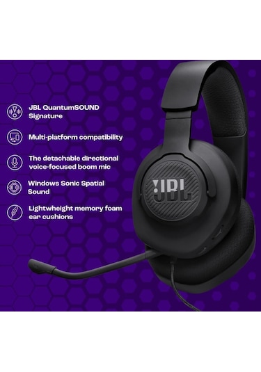 Jbl Quantum 100M2 Kablolu Oyuncu Kulak Üstü Kulaklık