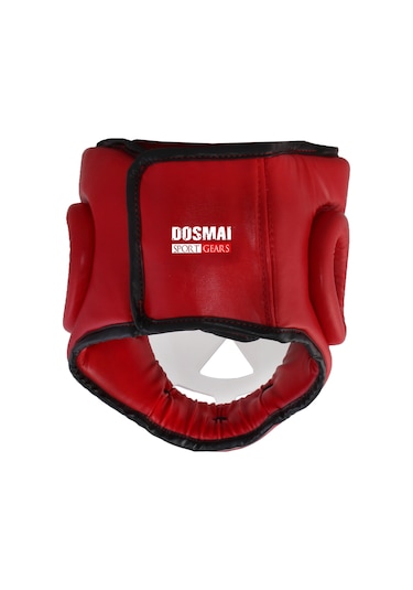 Dosmai Mika Yüz Korumalı Kick Boks Muay Thai Maç Kaskı Kırm Ko372 Kırmızı