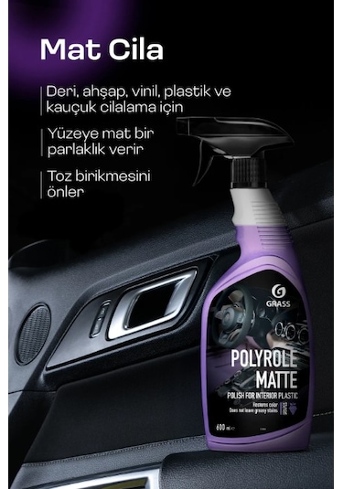 Matte Torpido & Gösterge Paneli Temizleyici Parlatıcı, Üzüm Kokul