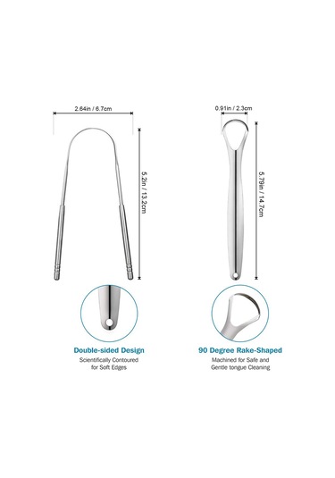 Mufunye Paslanmaz Çelik Dil Kazıyıcı Seti: Taze Nefes Ve Ağız Hijyeni İçin İdeal Çözüm