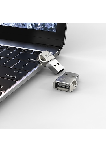 DM AD038 USB to Type-C Metal OTG Çevirici Dönüştürücü Adaptör