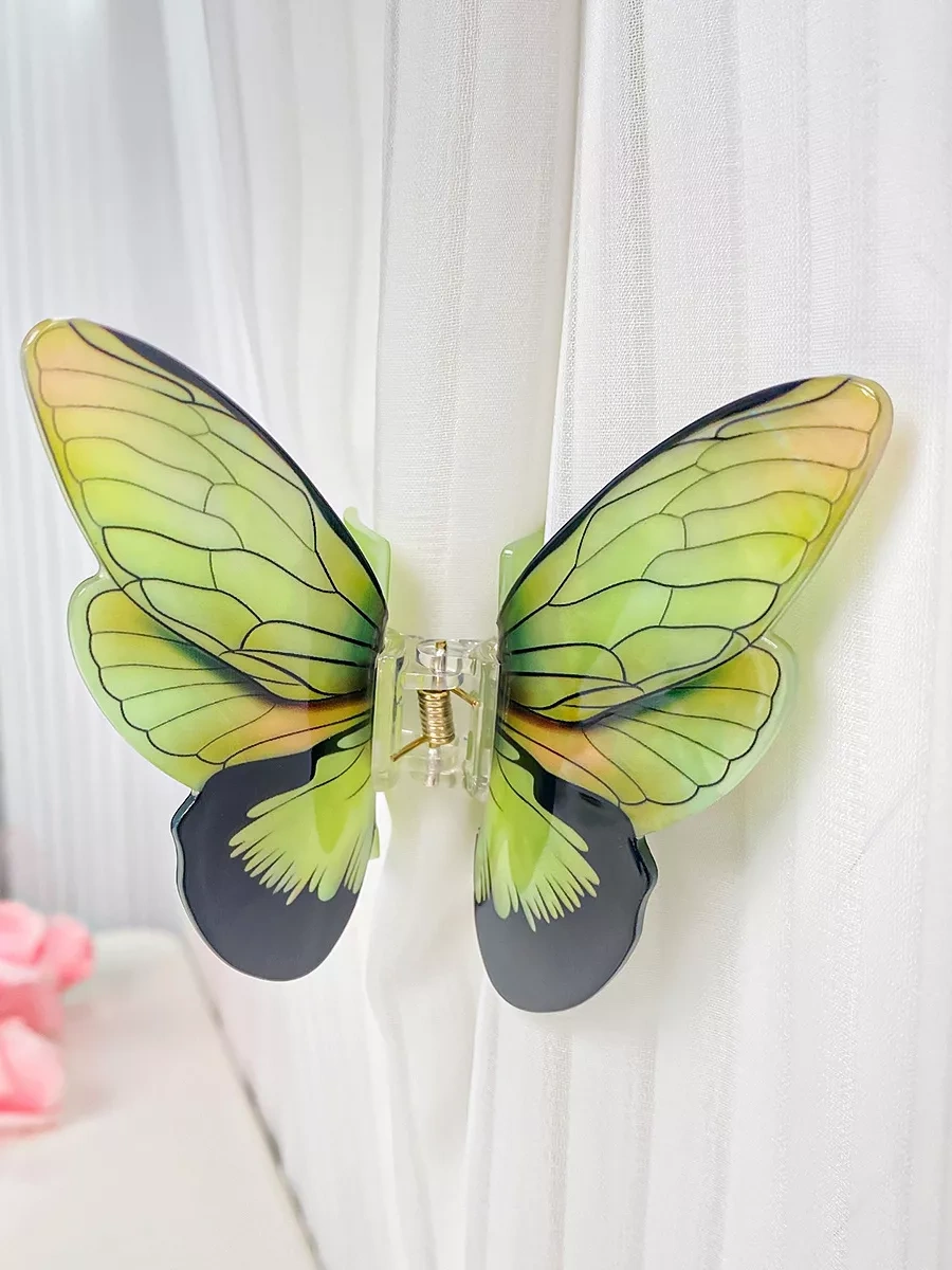 Symbol Kelebek Şekilli Canlı Saç Siniği 248808509 Yeşil