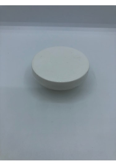 Plastik, 55 Mm Çapında Sade Ve Şık Dolap, Kitaplık, Mobilya Düğme Kulpu 5 Adet Beyaz