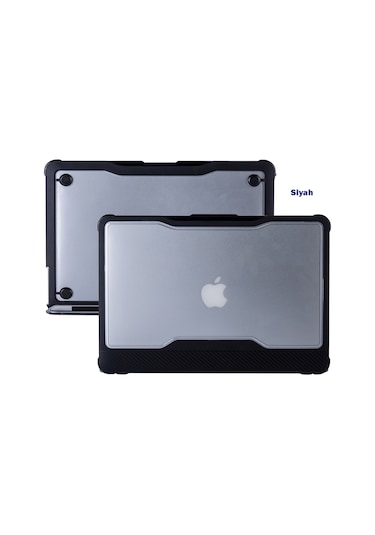 Macbook Air Kılıf Hardcase A1369 A1466 İle Uyumlu Kılıf Outdoorhf Siyah