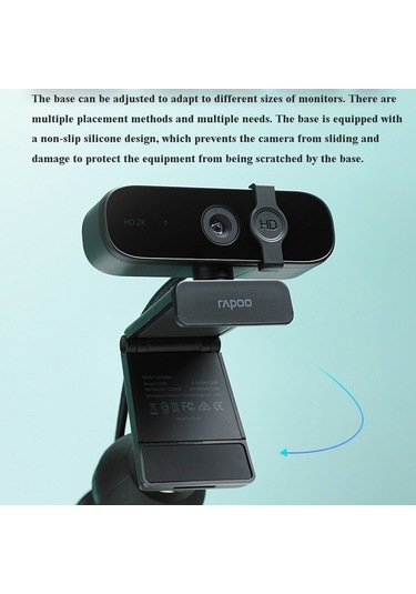 Rapoo C280 2K HD USB 2.0 Mic Dönebilen Webcam