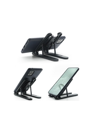 Masaüstü 6 Kademeli 13 Cm Taşınabilir Katlanabilir Tablet Ve Telefon Tutucu Stand Beyaz Akrobat Beya