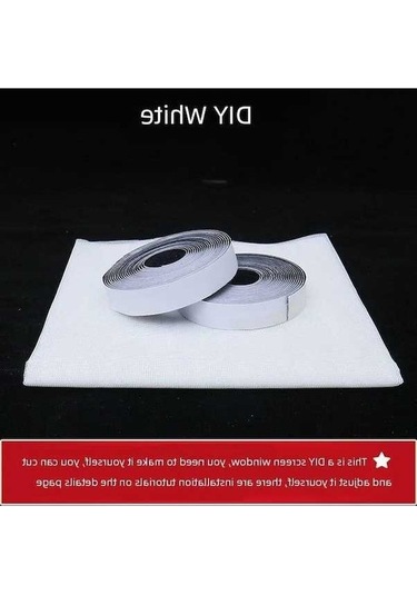 Pazly White Anti-ınsect Window Screen Net Adjustable Electric Fly Screen Protective Film Anti Mosquito Perde 1.5x2m 1.5x2m