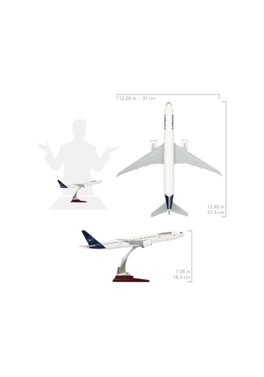 Zekupp Lufthansa Boeing 777-300 1/200 Maket Uçak
