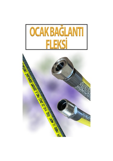 Ocak Bağlantı Fleksi 2000 Mm 2 Metre Uzunluğunda 1/2 Lik