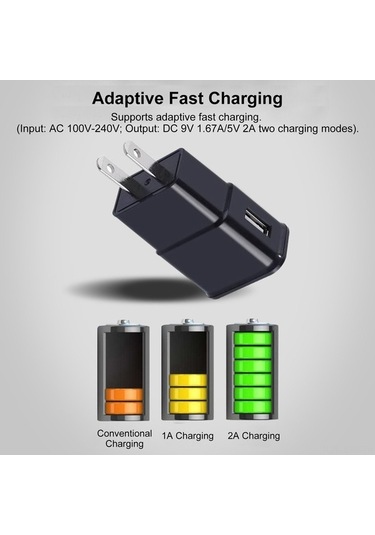 Sandwich Beyaz Avrupa Standartlı 9v-1.67a/5v-2a Otomatik Uyumlu Hızlı Şarj Cihazı, Usb Girişli Duvar Şarj Aleti, Kablo Yok